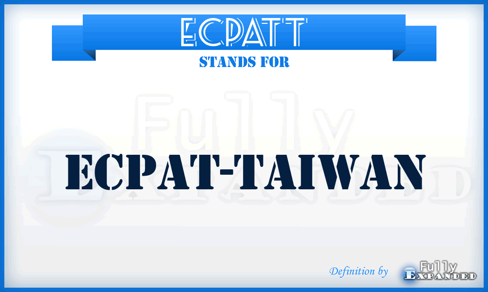 ECPATT - ECPAT-Taiwan