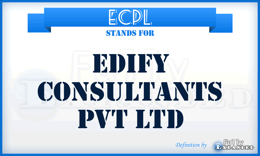 ECPL - Edify Consultants Pvt Ltd