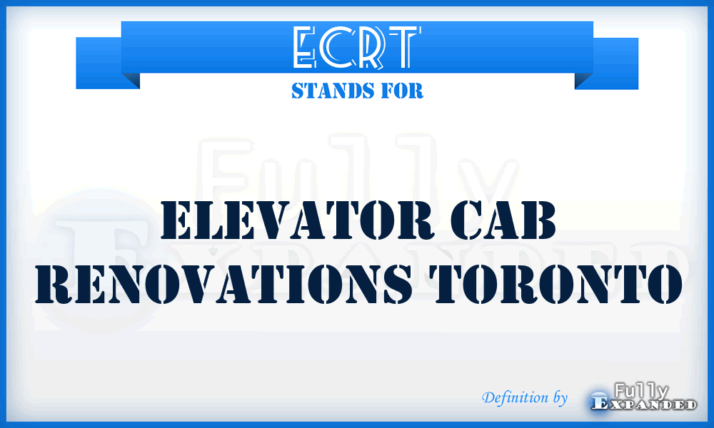 ECRT - Elevator Cab Renovations Toronto