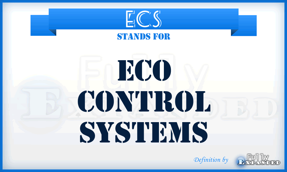 ECS - Eco Control Systems