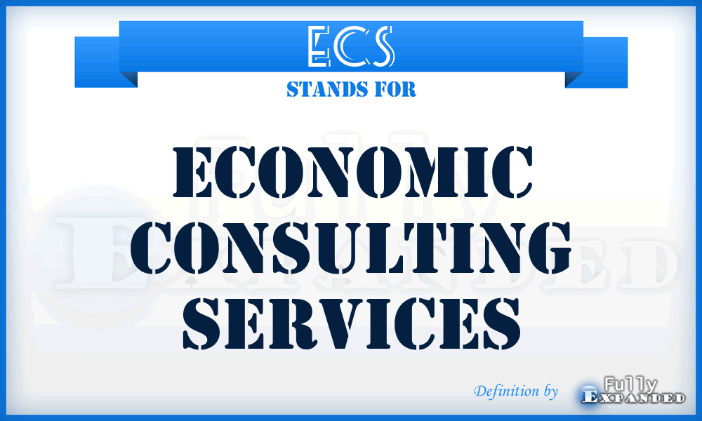 ECS - Economic Consulting Services