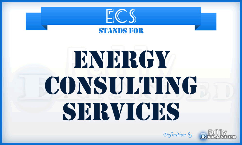 ECS - Energy Consulting Services