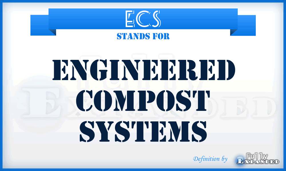 ECS - Engineered Compost Systems