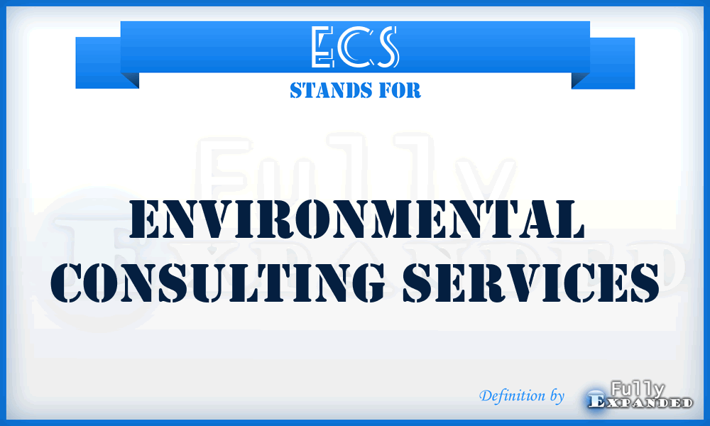 ECS - Environmental Consulting Services