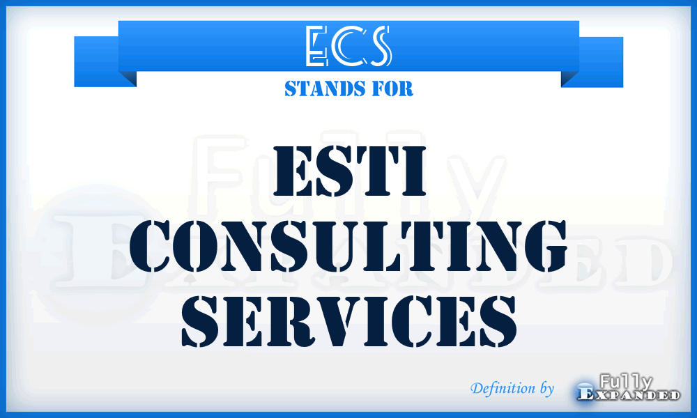 ECS - Esti Consulting Services