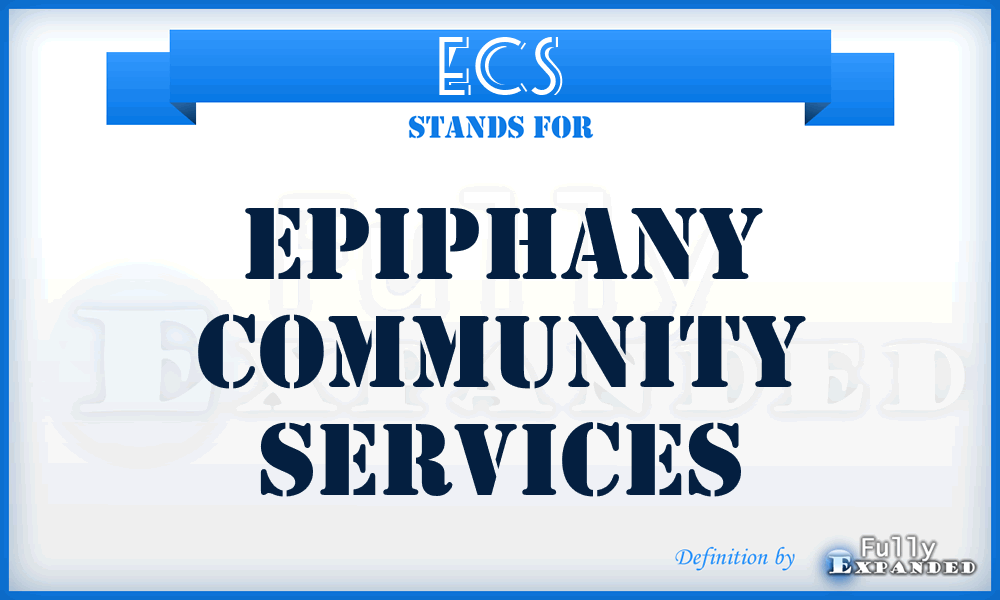 ECS - Epiphany Community Services