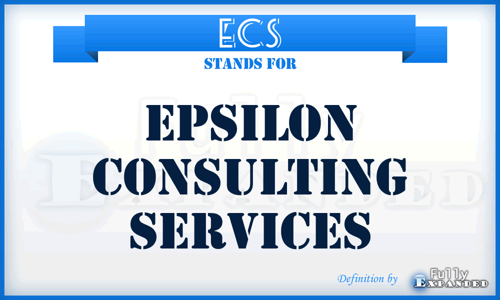 ECS - Epsilon Consulting Services