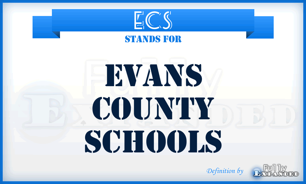 ECS - Evans County Schools
