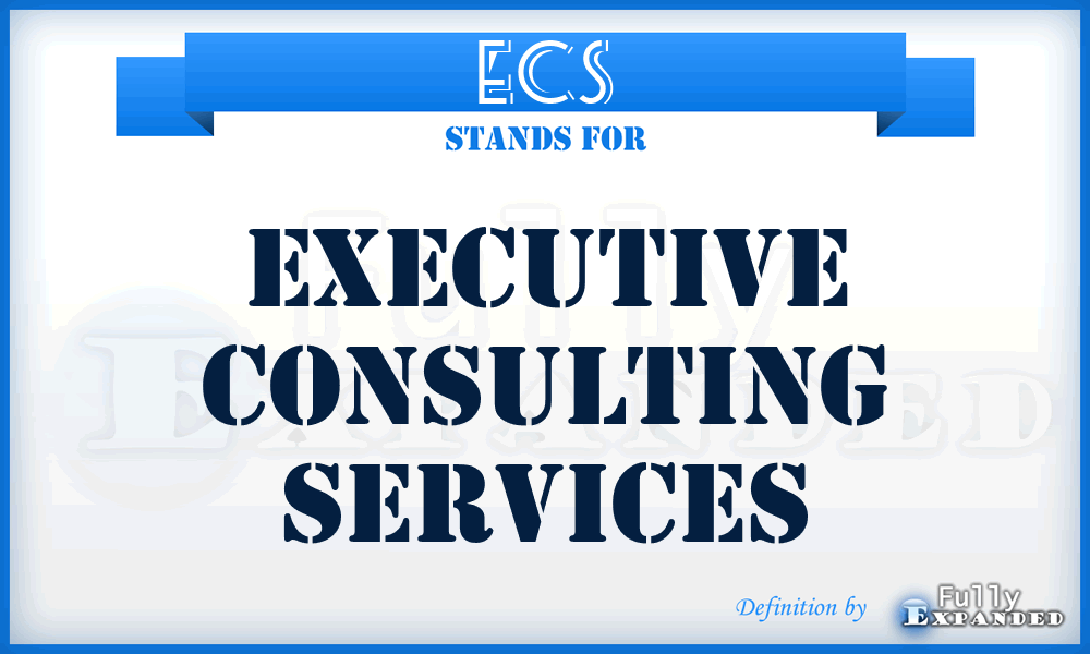 ECS - Executive Consulting Services