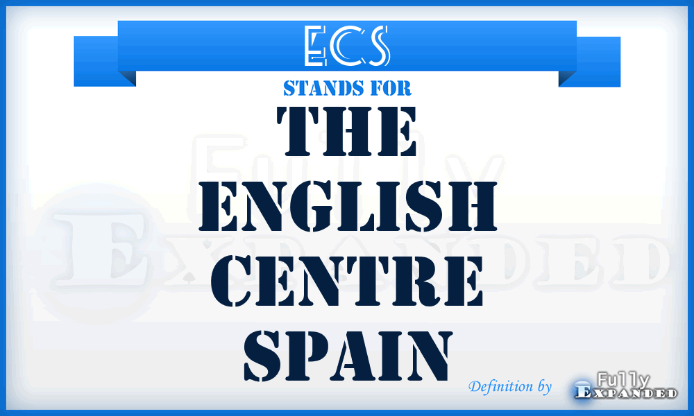 ECS - The English Centre Spain