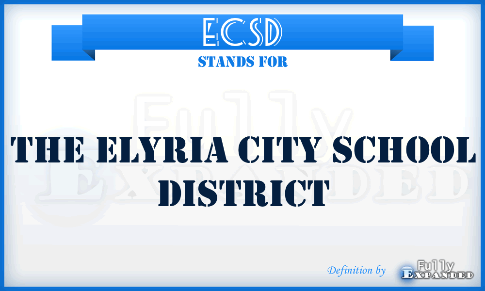 ECSD - The Elyria City School District