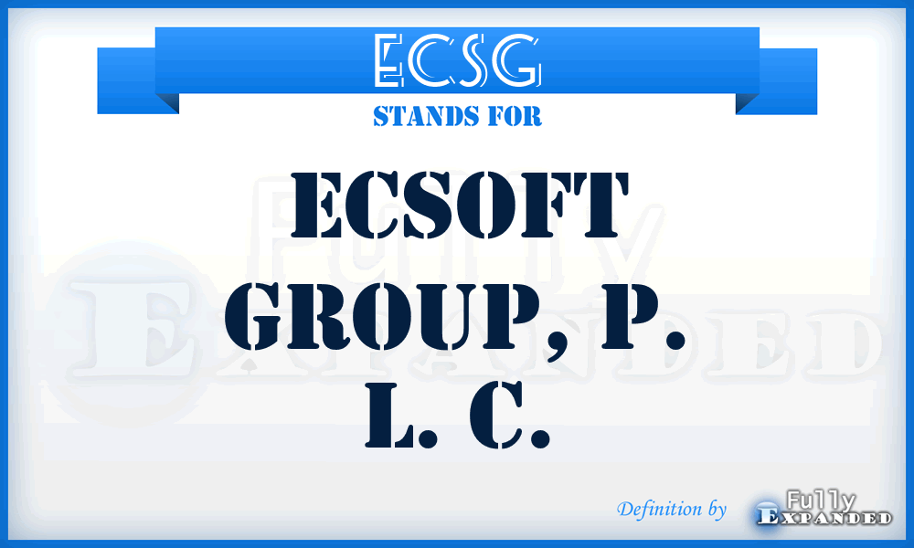 ECSG - Ecsoft Group, P. L. C.
