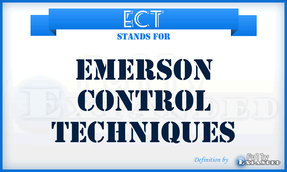 ECT - Emerson Control Techniques