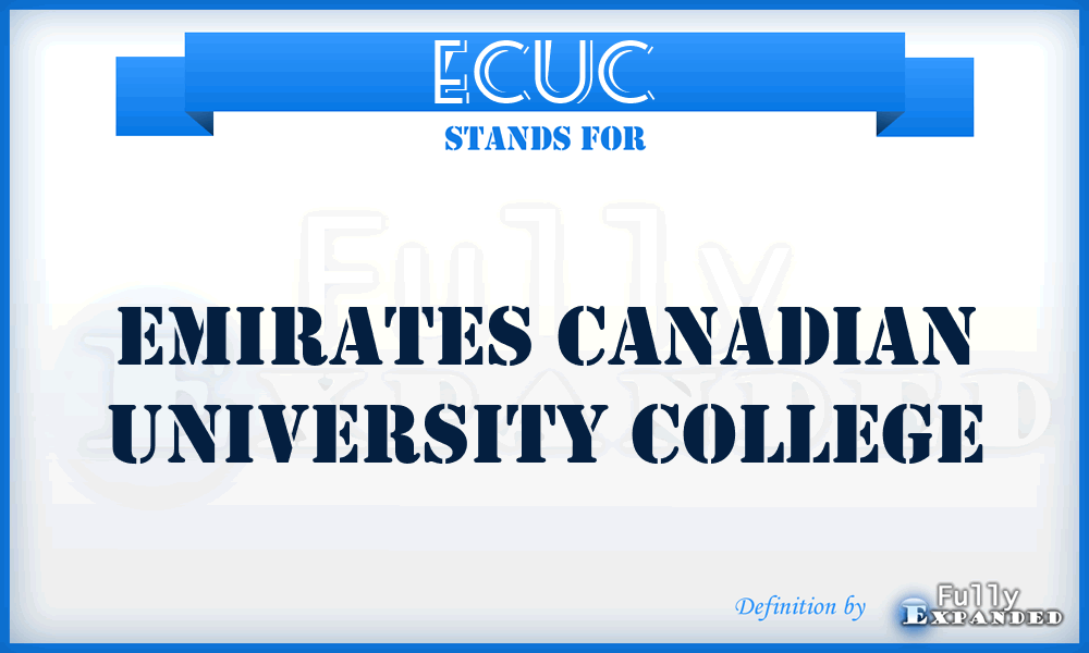 ECUC - Emirates Canadian University College