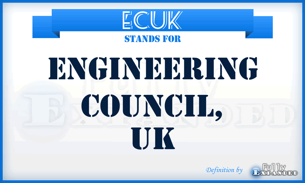 ECUK - Engineering Council, UK