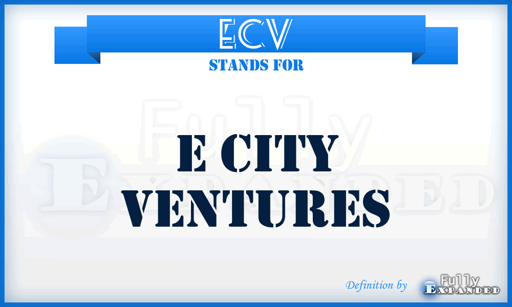 ECV - E City Ventures