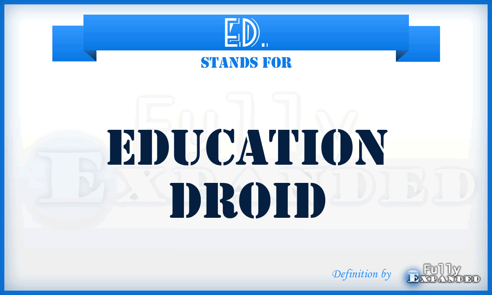 ED. - Education Droid