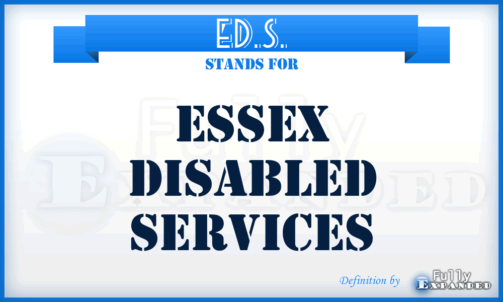 ED.S. - Essex Disabled Services