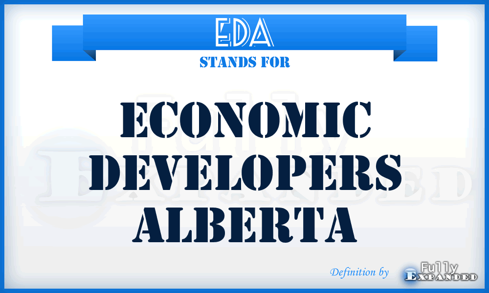 EDA - Economic Developers Alberta