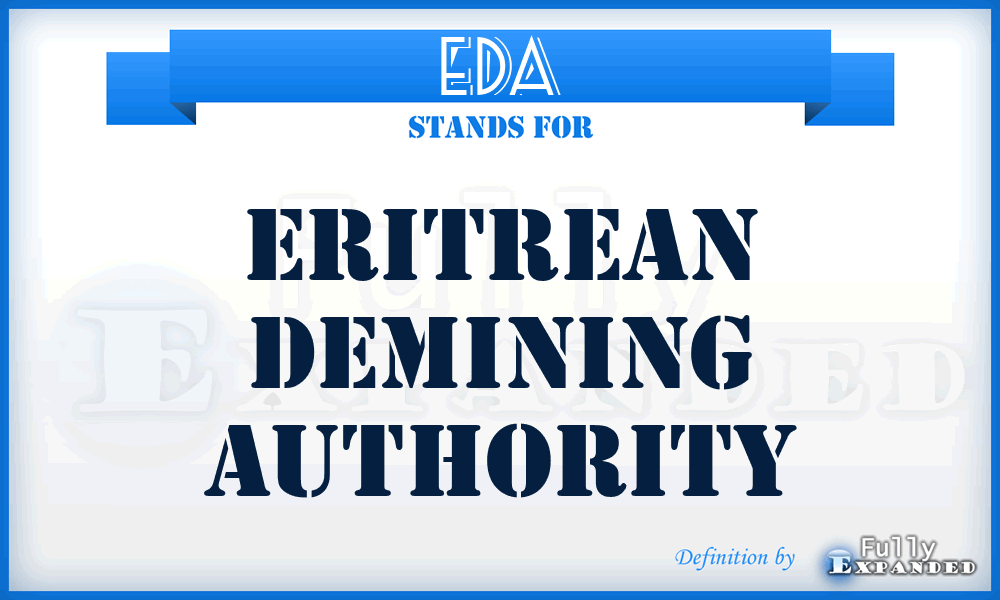 EDA - Eritrean Demining Authority