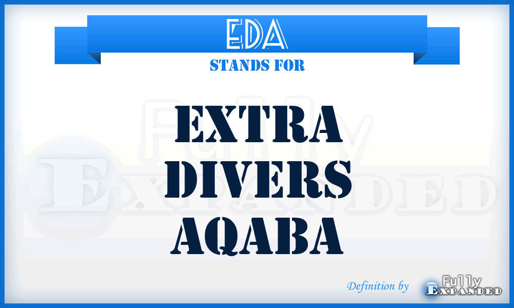 EDA - Extra Divers Aqaba