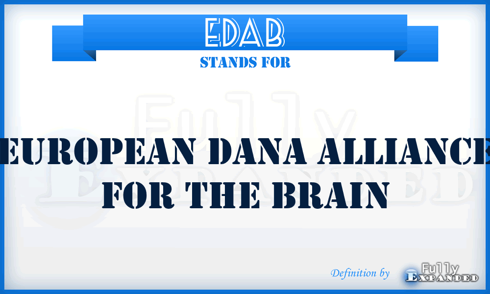 EDAB - European Dana Alliance for the Brain