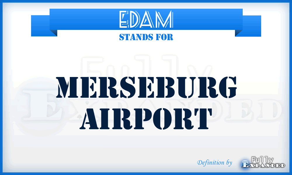 EDAM - Merseburg airport