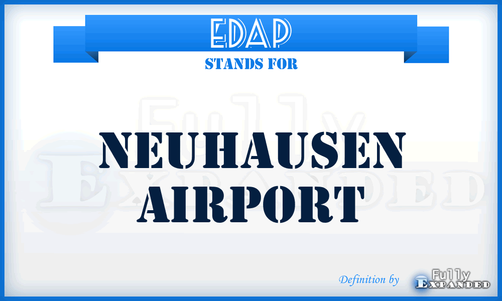 EDAP - Neuhausen airport