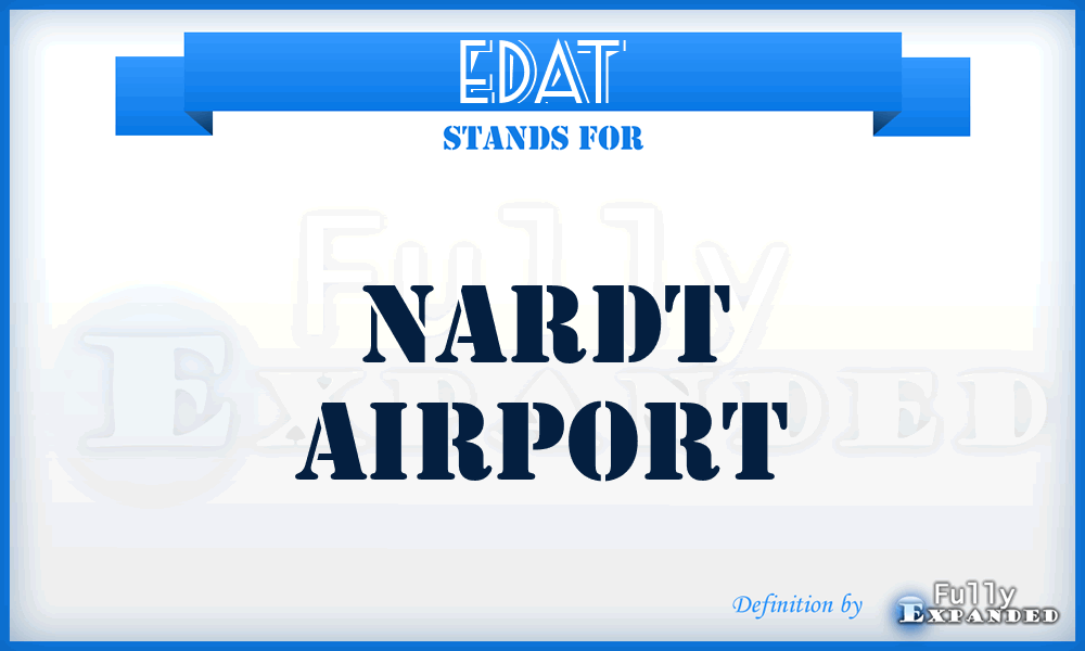 EDAT - Nardt airport