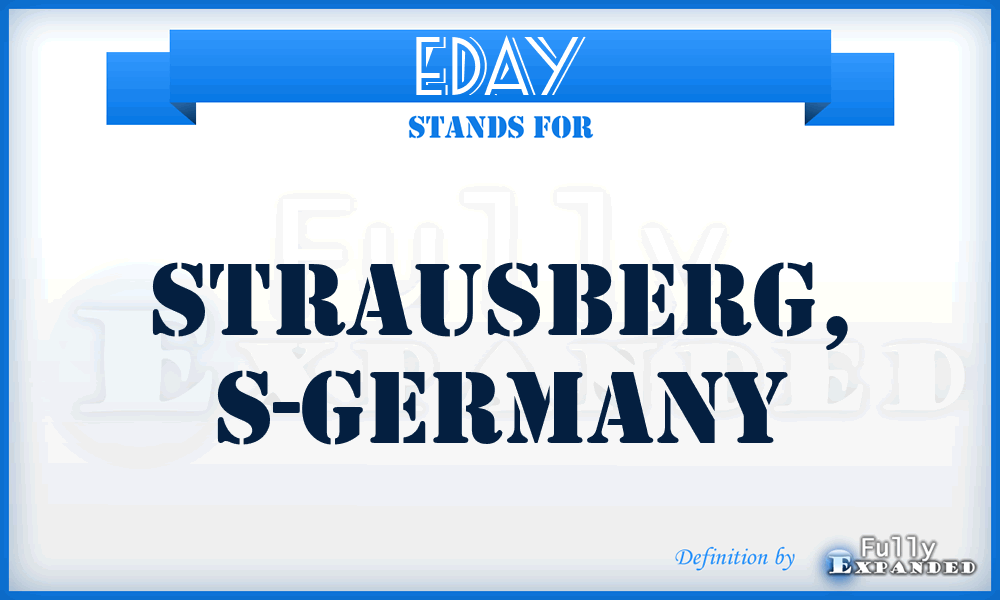 EDAY - Strausberg, S-Germany