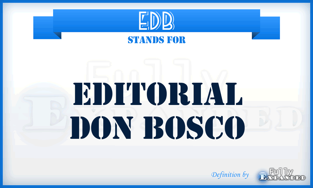 EDB - Editorial Don Bosco