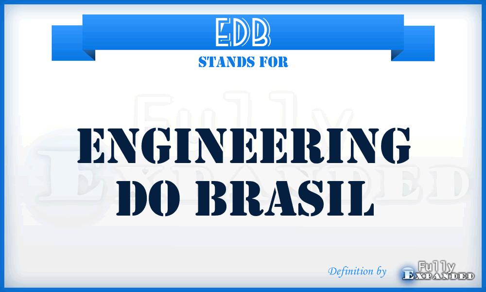 EDB - Engineering Do Brasil