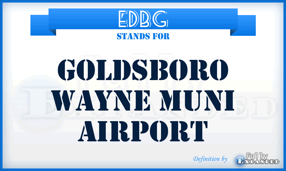 EDBG - Goldsboro Wayne Muni airport