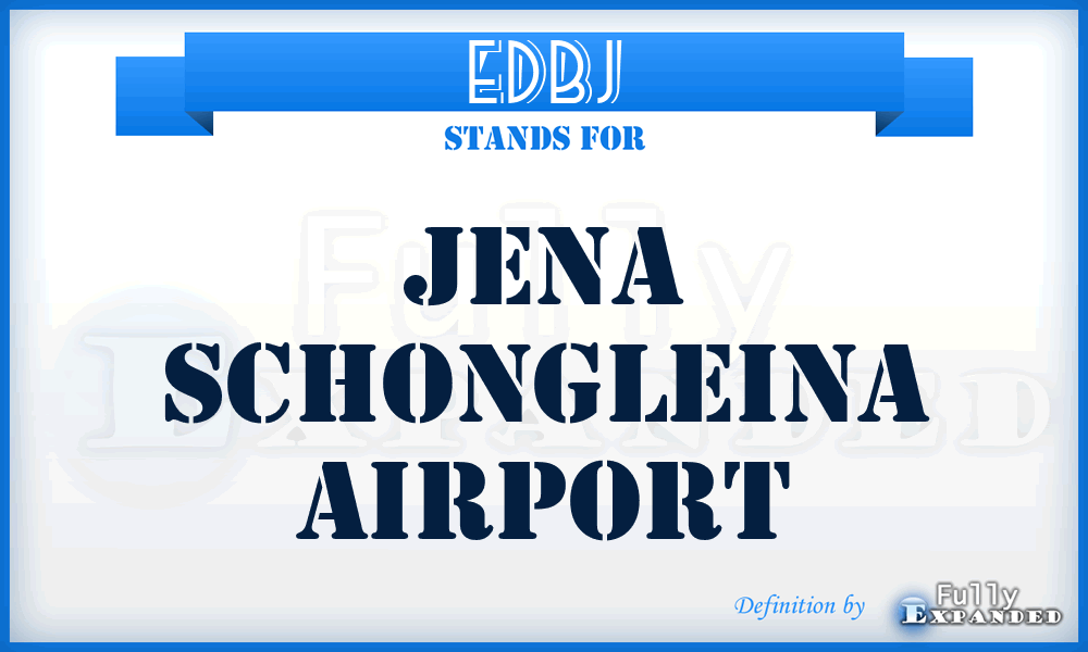 EDBJ - Jena Schongleina airport