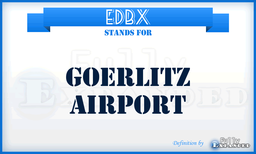 EDBX - Goerlitz airport