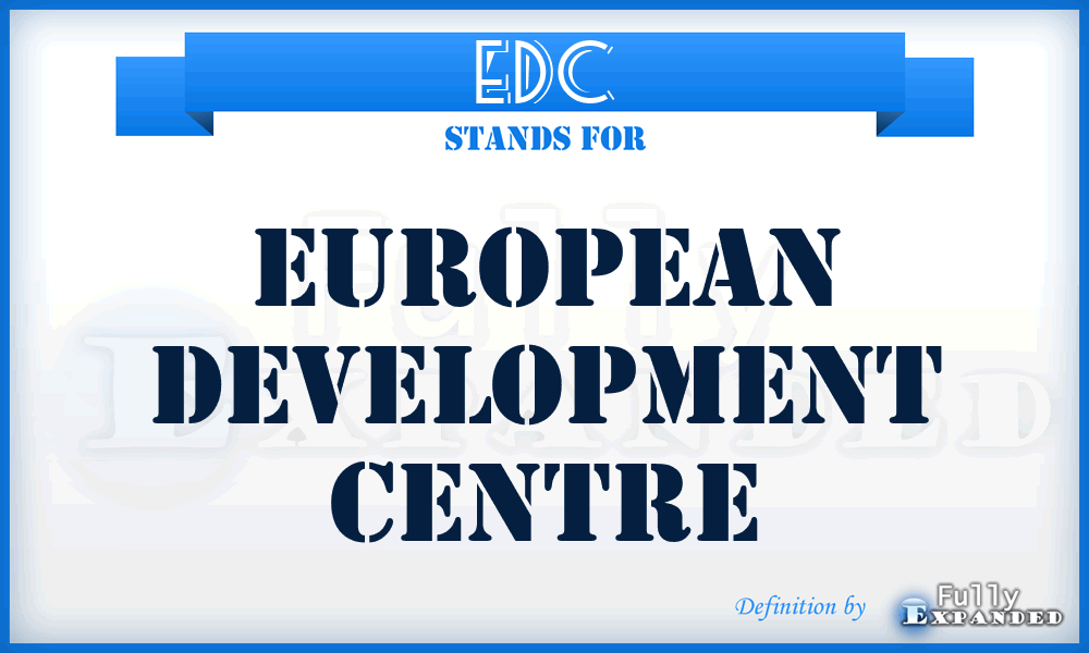 EDC - European Development Centre