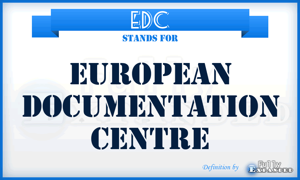 EDC - European Documentation Centre