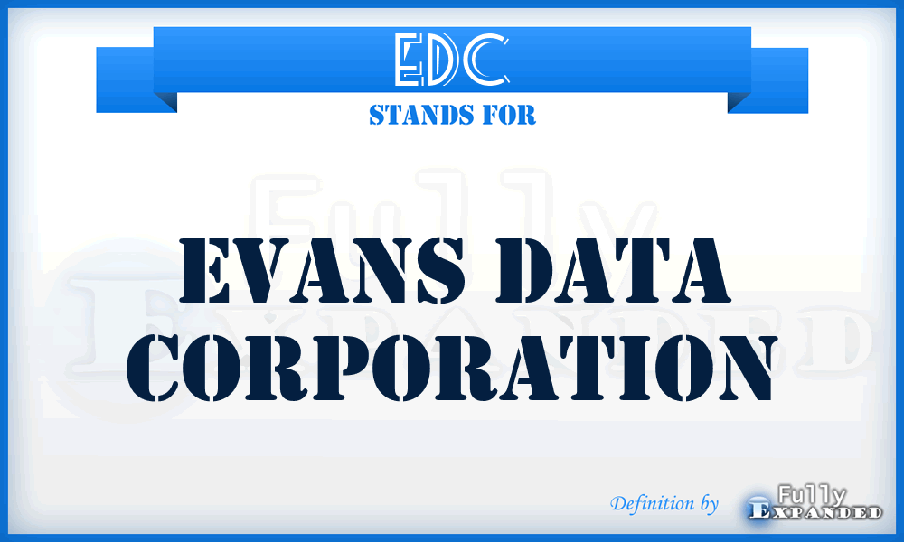 EDC - Evans Data Corporation