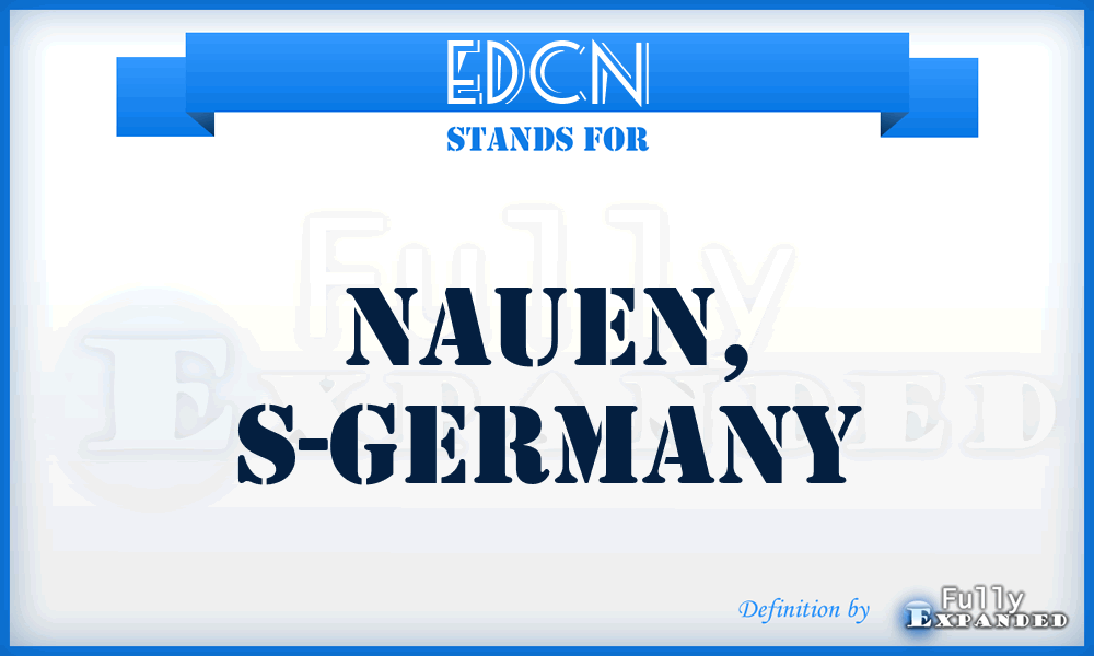 EDCN - Nauen, S-Germany