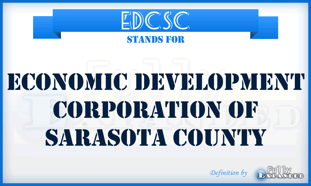 EDCSC - Economic Development Corporation of Sarasota County