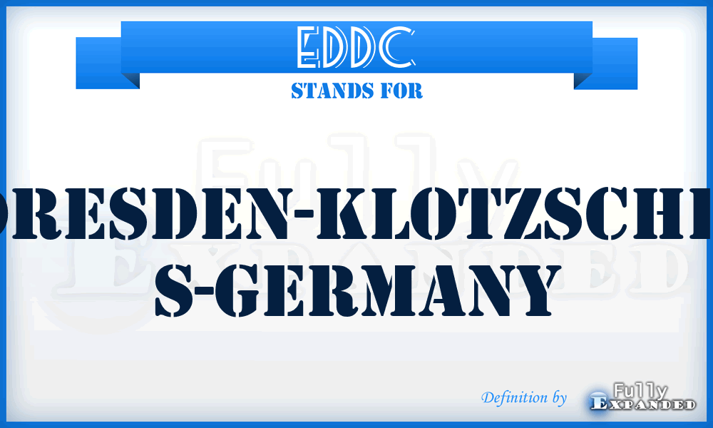EDDC - Dresden-Klotzsche, S-Germany