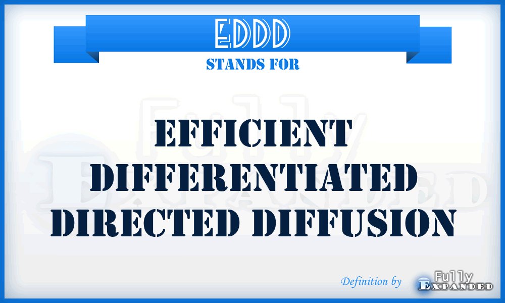 EDDD - efficient differentiated directed diffusion