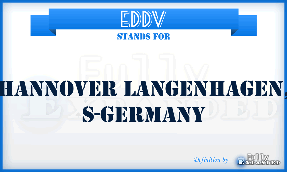 EDDV - Hannover Langenhagen, S-Germany