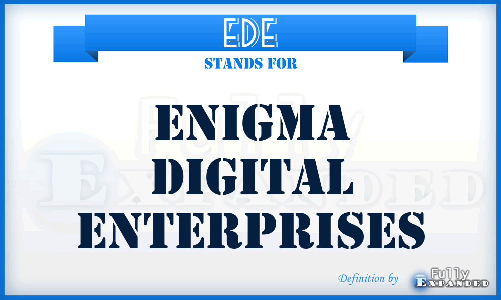 EDE - Enigma Digital Enterprises