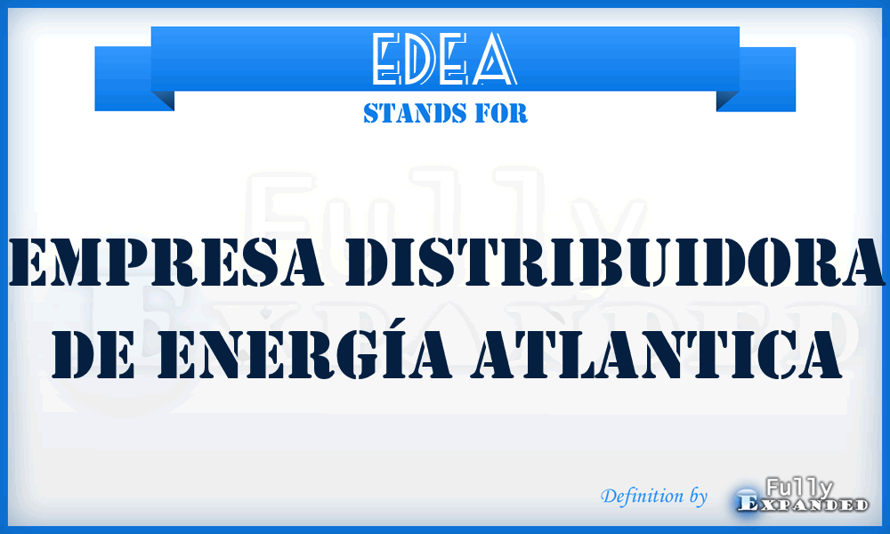 EDEA - Empresa Distribuidora de Energía Atlantica