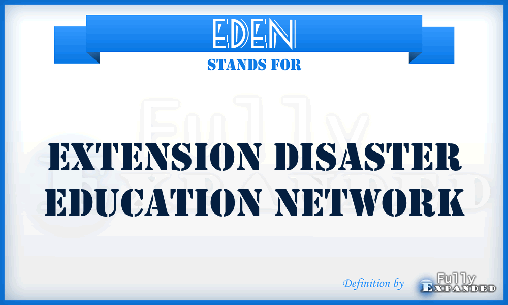 EDEN - Extension Disaster Education Network