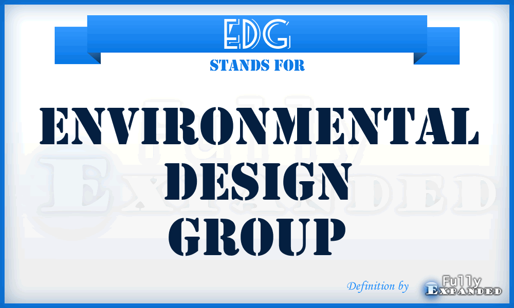 EDG - Environmental Design Group