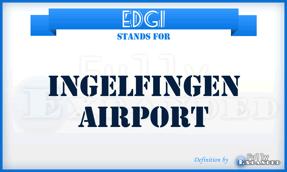 EDGI - Ingelfingen airport