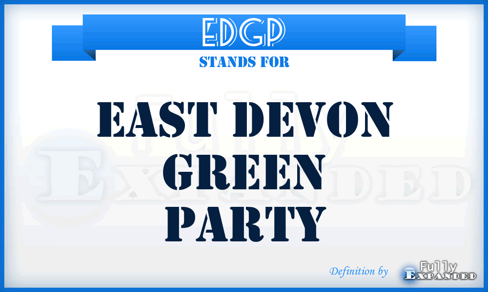 EDGP - East Devon Green Party