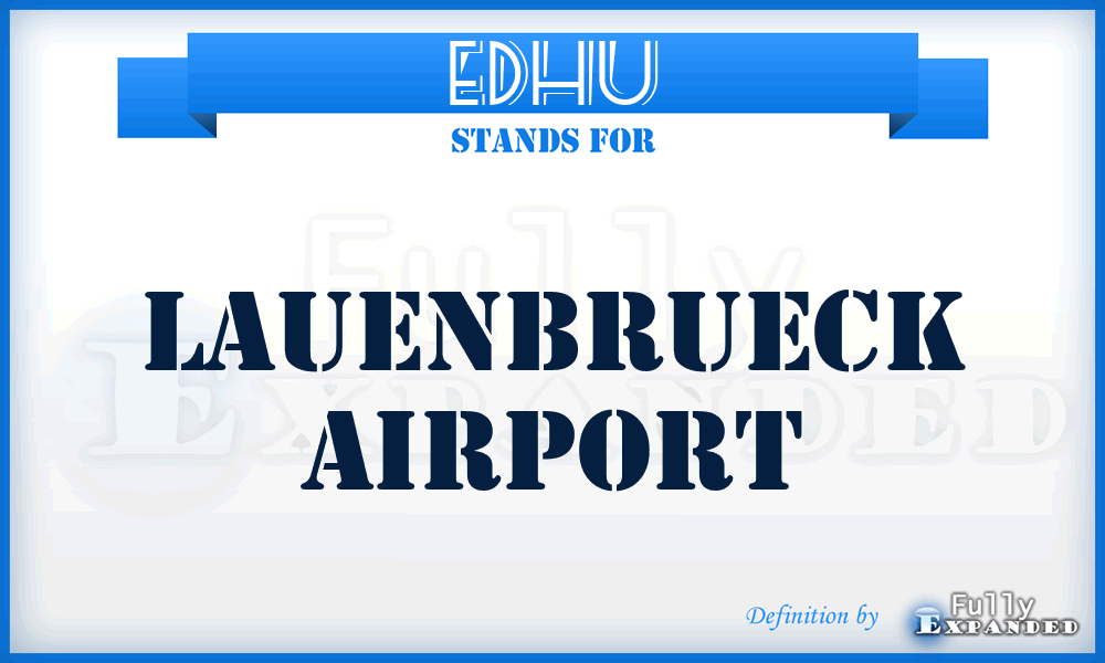 EDHU - Lauenbrueck airport